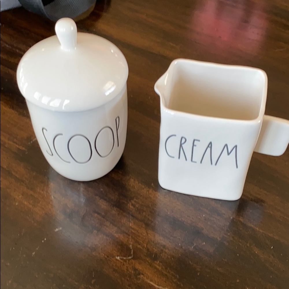 Rae dunn scoop and cream